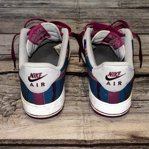 NIKE AIR FORCE 1 Low Tech Challenge Grey Magenta Shoes 488298-045 Mens Size 9 - Picture 4 of 13